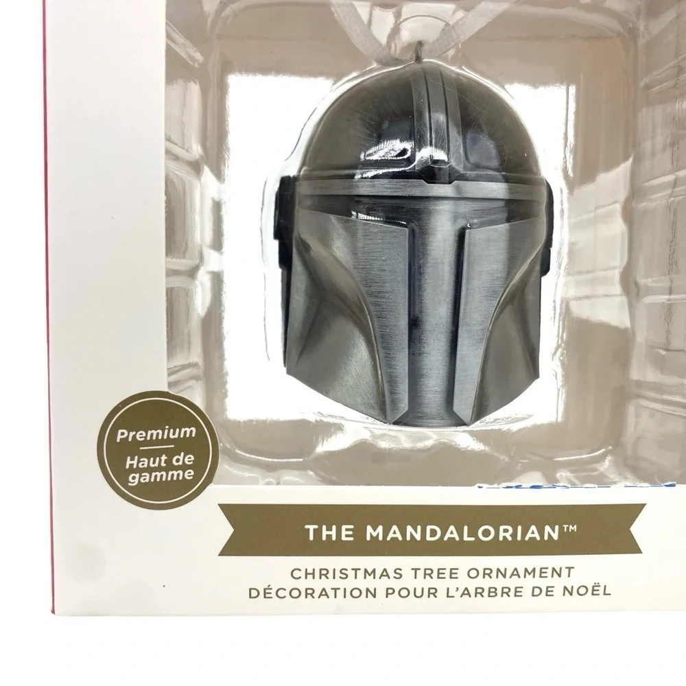 Star Wars Hallmark Mandalorian Helmet Metal Ornament New